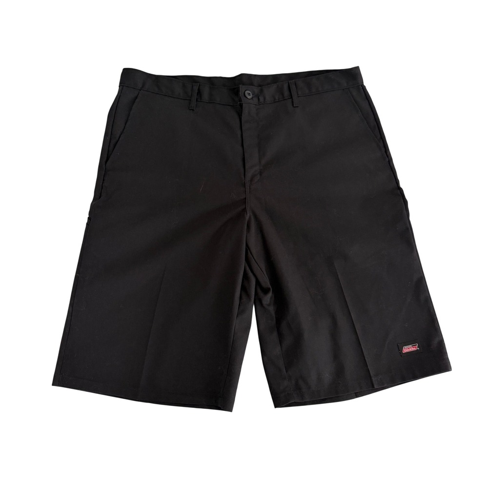 Dickies Mens Size 40 Black Flat Front Work Shorts Multi-Pocket Casual Summer